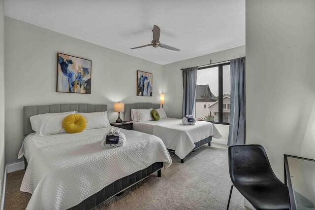 362-366 Zimpfer St Unit 1-3, Columbus, OH 43206 - bedroom featuring carpet floors and a ceiling fan
