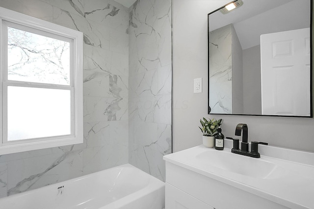 full bath featuring vanity