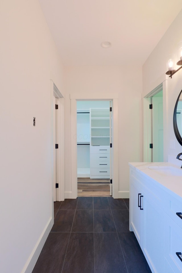 3597 Country Club Rd SW, Lancaster, OH 43130 - bathroom featuring tile patterned flooring and double vanity