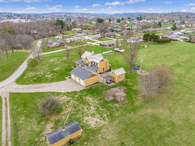 birds eye view of property featuring a residential view