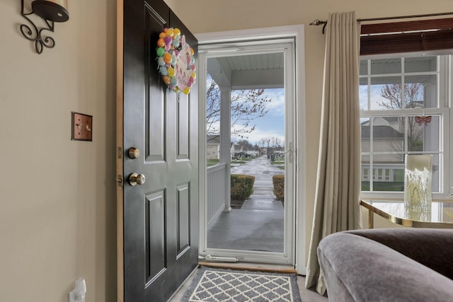 foyer entrance featuring a healthy amount of sunlight