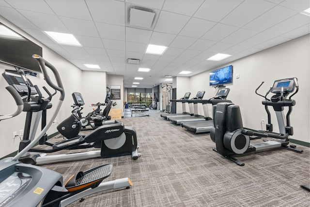 225 John H Mcconnell Blvd Unit 705, Columbus, OH 43215 - workout area with carpet