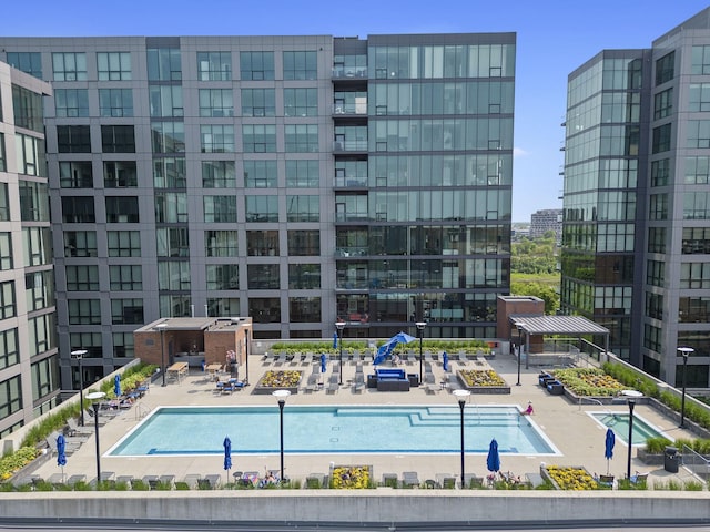 225 John H Mcconnell Blvd Unit 705, Columbus, OH 43215 - view of swimming pool with a patio area