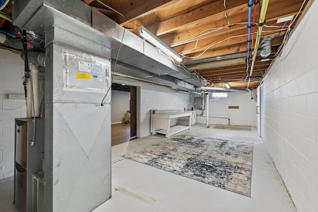 2209 Fishinger Rd, Columbus, OH 43221 - unfinished basement featuring electric panel and concrete block wall