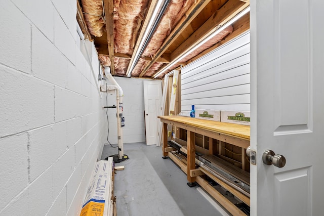 2209 Fishinger Rd, Columbus, OH 43221 - unfinished basement featuring concrete block wall