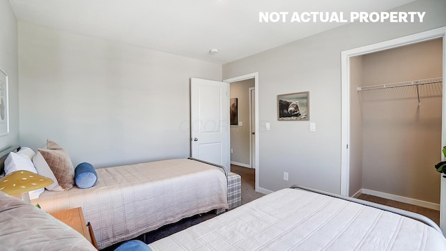 1789 Jacko Ln, Circleville, OH 43113 - bedroom featuring carpet, baseboards, and a closet