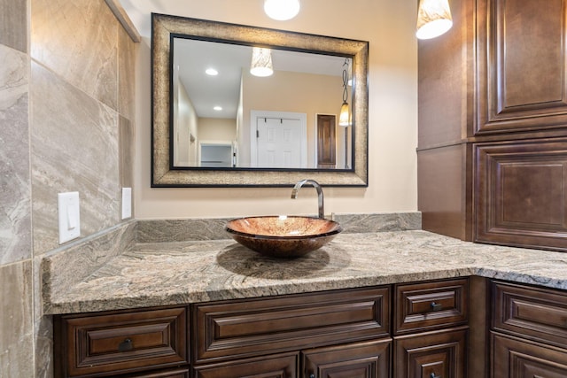 bathroom featuring vanity