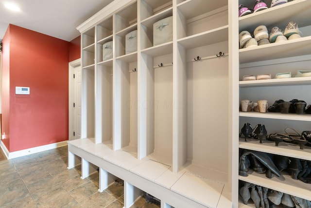 mudroom featuring baseboards