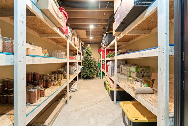view of storage