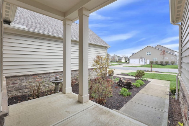 5351 Lilac Ave, Grove City, OH 43123 - view of patio / terrace featuring a residential view