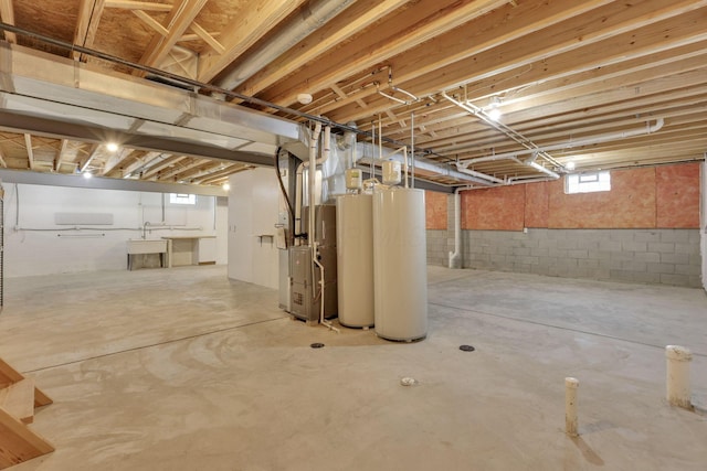 5351 Lilac Ave, Grove City, OH 43123 - basement featuring water heater and gas water heater