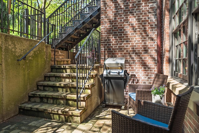 view of stairway