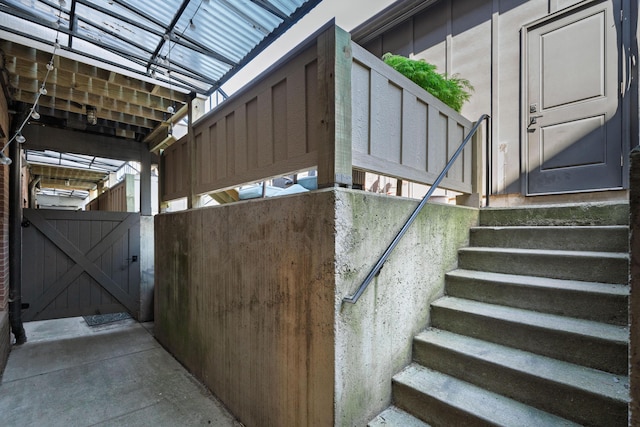 view of stairs