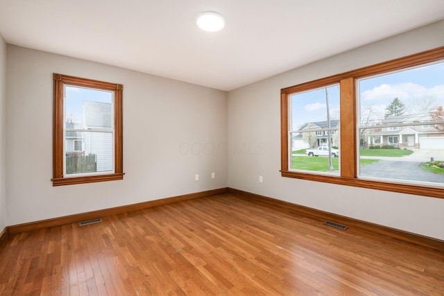 277 Cherrington Rd, Westerville, OH 43081 - spare room featuring visible vents, baseboards, and light wood-type flooring