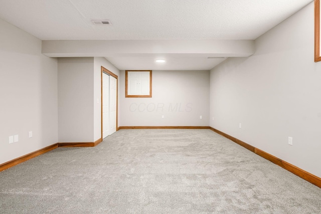 277 Cherrington Rd, Westerville, OH 43081 - finished below grade area with baseboards and carpet floors