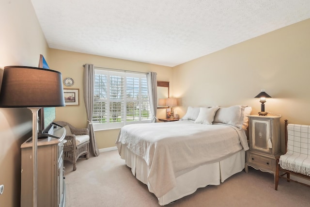 6690 Hermitage Dr, Westerville, OH 43082 - bedroom with a textured ceiling and light colored carpet
