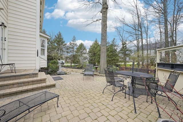 6690 Hermitage Dr, Westerville, OH 43082 - view of patio featuring outdoor dining space