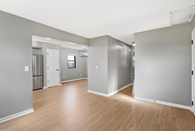 121 Granville St, Pataskala, OH 43062 - unfurnished room with light wood-style floors, baseboards, and visible vents