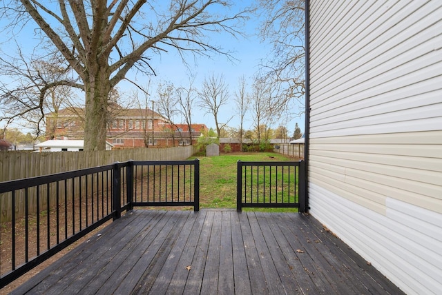 121 Granville St, Pataskala, OH 43062 - deck with a fenced backyard and a lawn