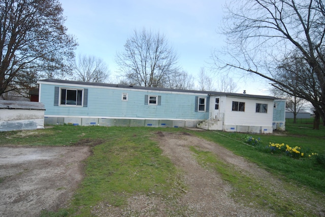 20543 Treaty Line Rd, West Mansfield, OH 43358 - view of front of property with crawl space, entry steps, and a front lawn