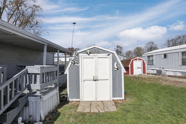 2445 Columbus Lancaster Rd NW Unit 147, Lancaster, OH 43130 - view of shed featuring central AC