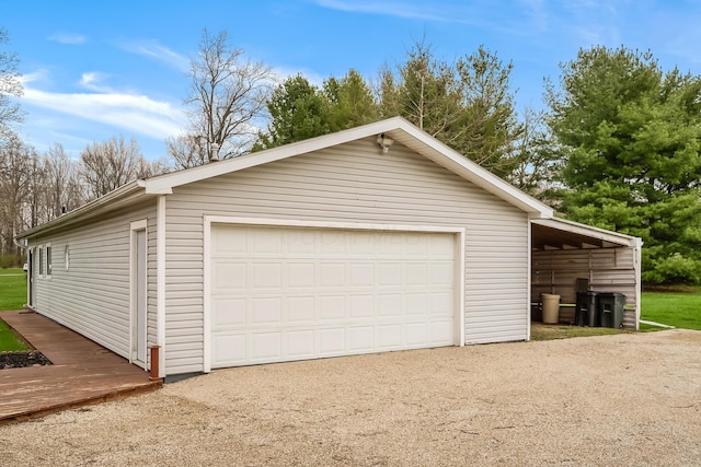 garage with a garage