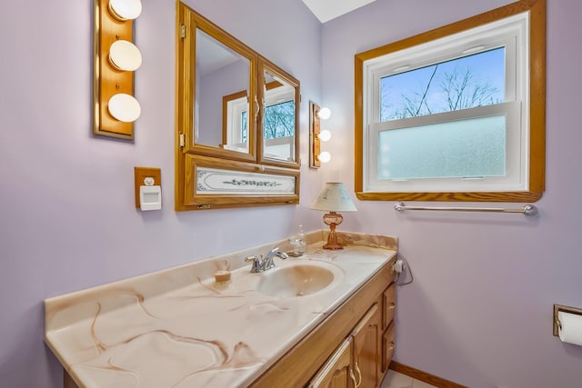 bathroom with vanity