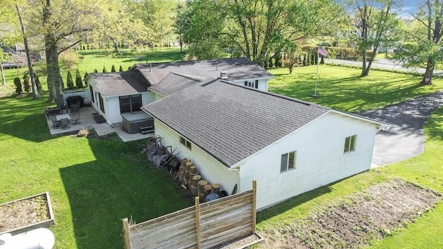drone / aerial view