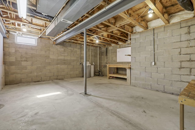 view of basement