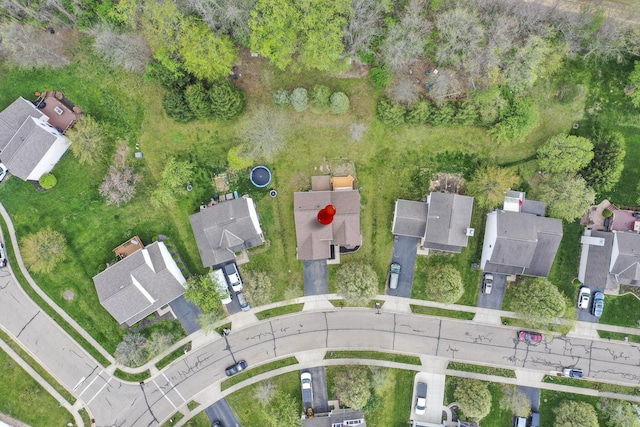 aerial view featuring a residential view