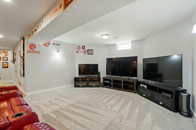 4201 Penrith Ct, Dublin, OH 43016 - carpeted living room featuring baseboards