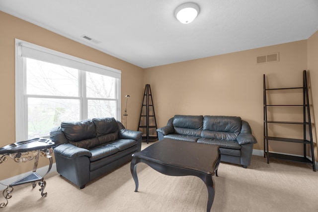 6700 Ballantrae Pl, Dublin, OH 43016 - carpeted living area featuring visible vents and baseboards