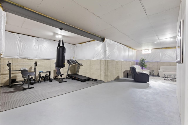 view of exercise room