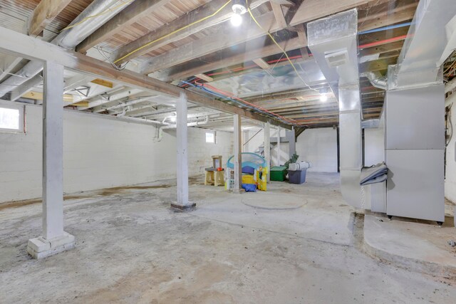 view of basement