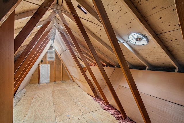 view of attic