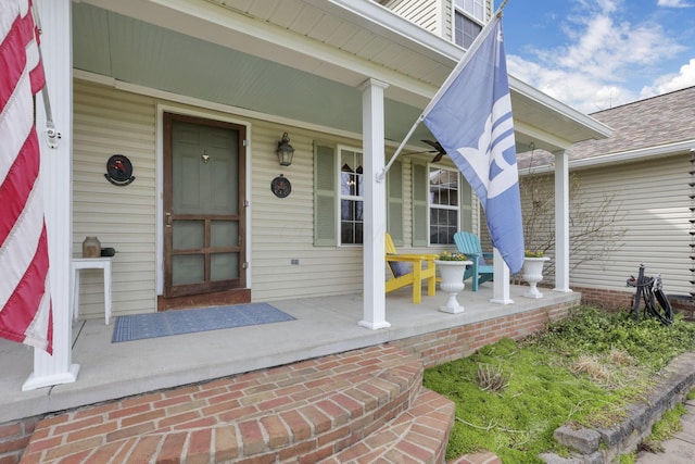 1649 Loudon St, Granville, OH 43023 - doorway to property with a porch