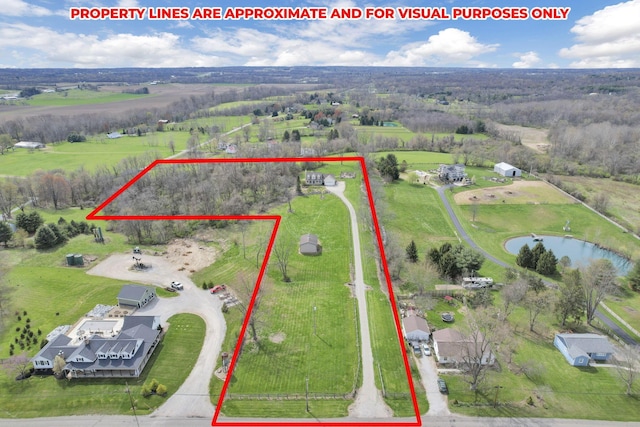 1649 Loudon St, Granville, OH 43023 - drone / aerial view with a rural view