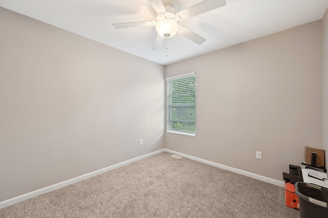 3947 Summerstone Dr, Columbus, OH 43230 - unfurnished room featuring carpet floors, baseboards, and a ceiling fan