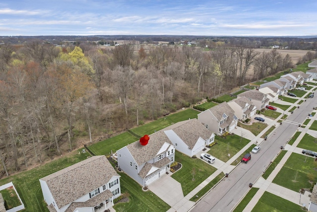 birds eye view of property featuring a residential view