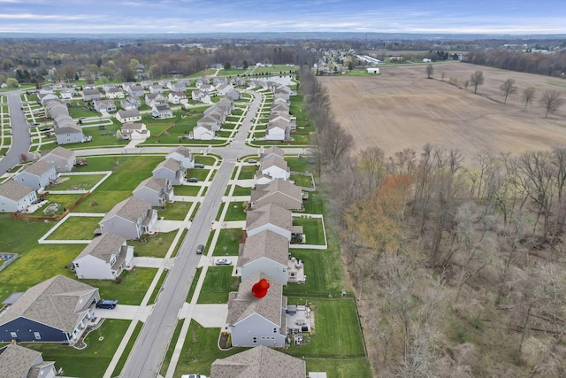 aerial view featuring a residential view