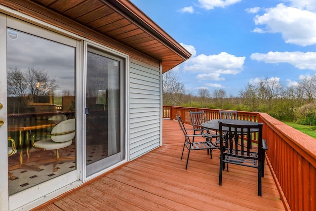 8778 Township Rd 36, Somerset, OH 43783 - wooden deck featuring outdoor dining area