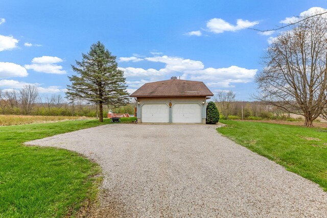 8778 Township Rd 36, Somerset, OH 43783 - detached garage featuring gravel driveway