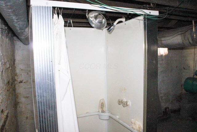 view of basement