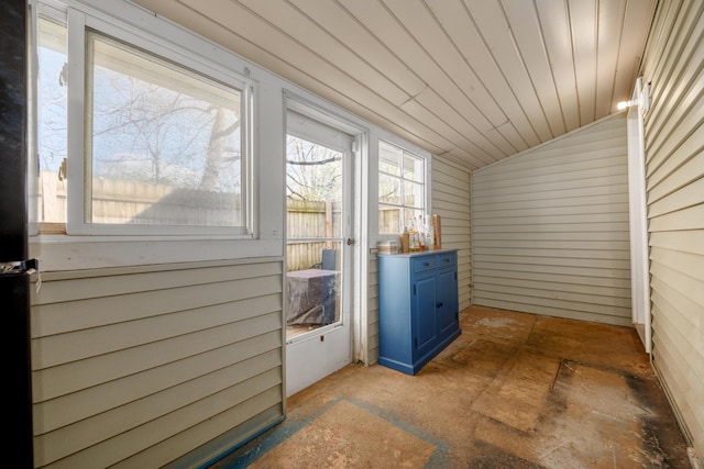 5514 Fairfield Rd, Orient, OH 43146 - unfurnished sunroom with vaulted ceiling