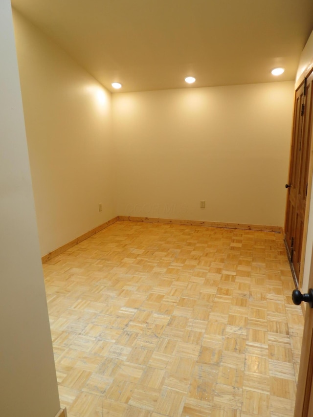 11 Plumb St, Lockbourne, OH 43137 - empty room with recessed lighting and baseboards
