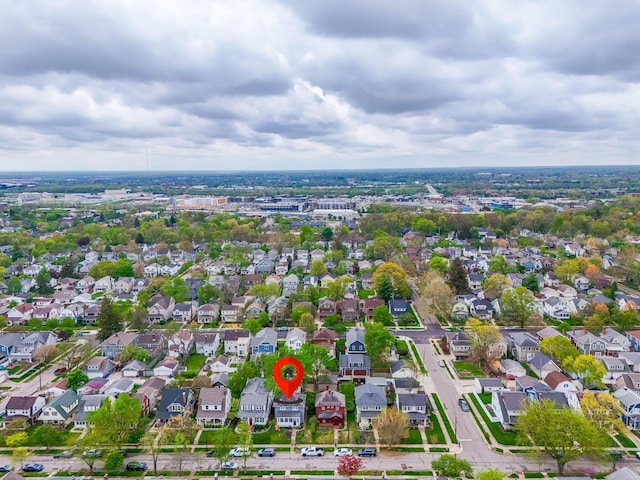 drone / aerial view featuring a residential view