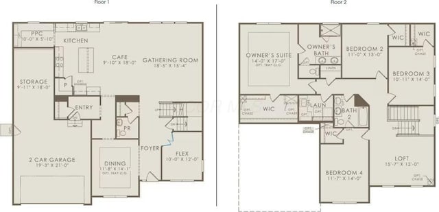 9932 Glenfield Ct Lot 50, Plain City, OH 43064 - property floor plan