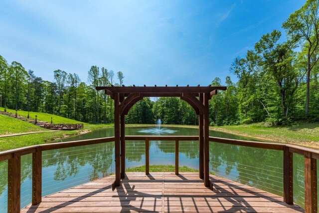 16012 State Route 678, Rockbridge, OH 43149 - dock area with a water view and a lawn