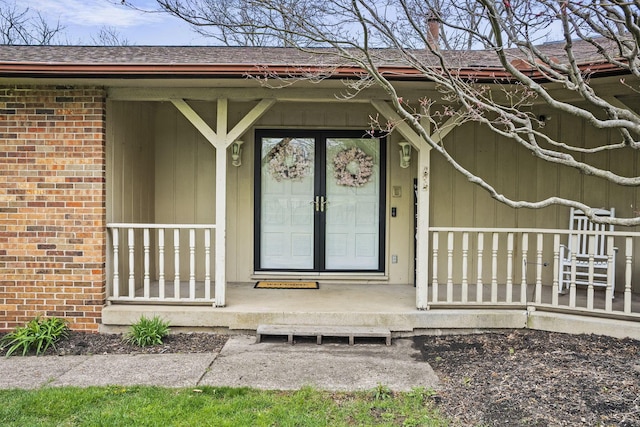 11378 Ann Dr NW, Baltimore, OH 43105 - doorway to property with brick siding and a shingled roof
