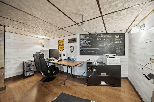 11378 Ann Dr NW, Baltimore, OH 43105 - office featuring wooden walls and wood finished floors